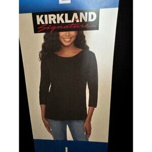 Women's #/4 Sleeve Boatneck Tee - NWT - L - 100% Cotton - Great for Layering